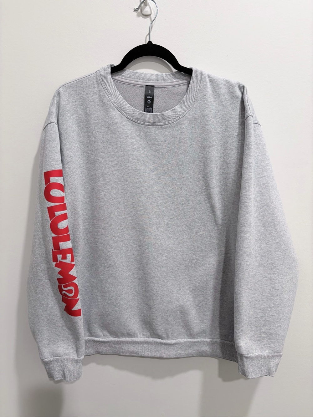 Disney x Lululemon Steady State Sweatshirt - Gray / Size XL